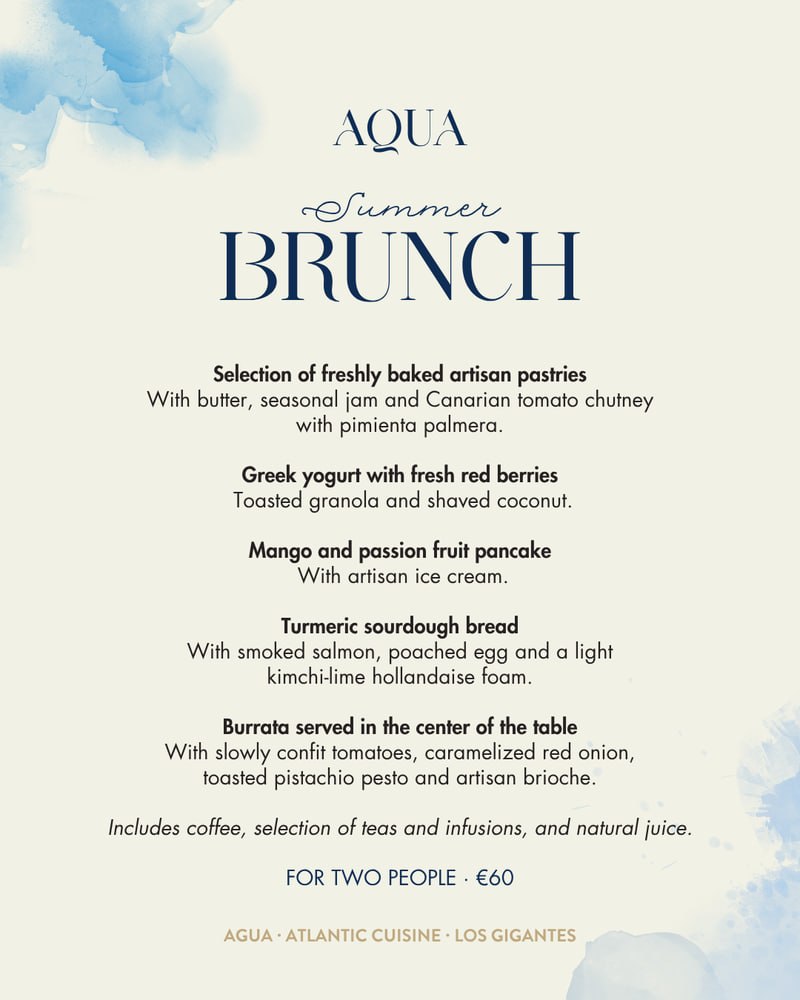Brunch Summer Menu · English